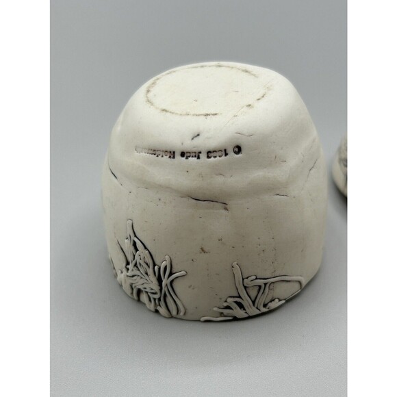 1993 Jude Holdsworth Studio Pottery one Face Lidded Box Late Century - Picture 10 of 14